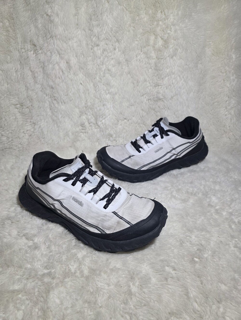 Norda 002 Summit White Black Trail Running Shoes Dyneema Men’s 8.5 / W 10 - Picture 2 of 9